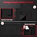 Zettum Outdoor TV Cover 48 Inch – 600D Waterproof Weatherproof TV Protector with Zipper for 46–48 Inch Flat Screen TVs, Heavy Duty Enclosure for Outside Use