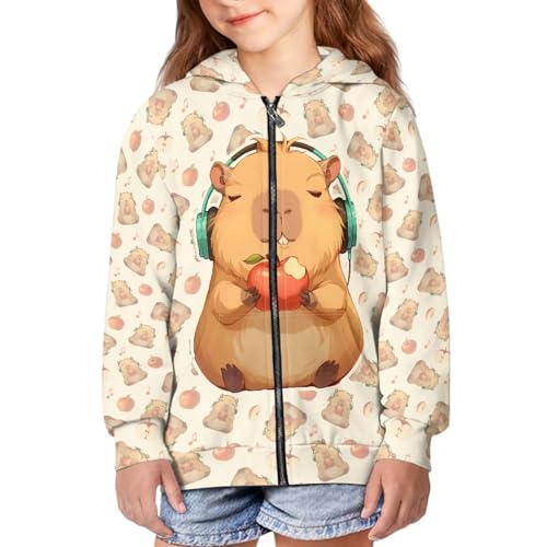 Image of Biyejit Kids Novelty 3D Graphic Printed Hooded Sweatshirt