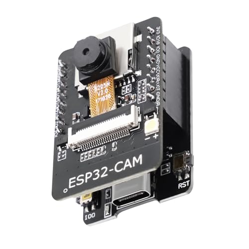 QIQIAZI Für ESP32-CAM Modul,für ESP32-CAM Entwicklungsplatine mit OV2640 Kamera,WiFi/Bluetooth DC 5V Dual-Core,für ESP32 USB C Modul mit TF Kartenmodul, kompatibel mit Arduino