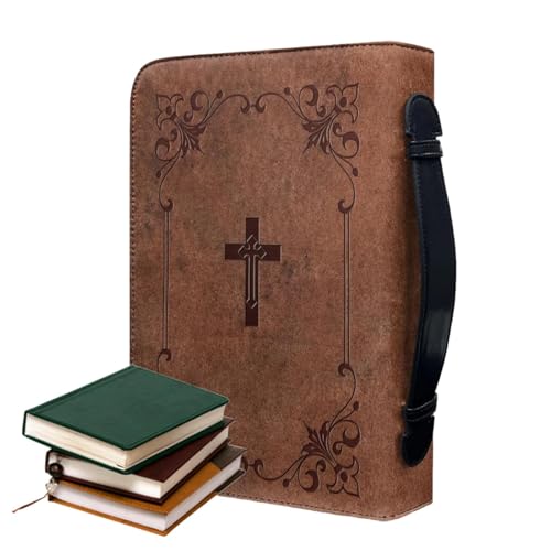 Estuche Bíblico - Cubierta Bíblica Vintage Pu, Cubiertas Bíblicas Retro | Estuche de transporte de la Biblia para mujeres, fundas cruzadas de la Biblia para mujeres, hombres, estuche de transporte de