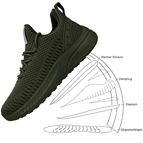 Feethit Sneakers Uomo Scarpe da Running Corsa Uomo Respirabile Mesh Palestra Scarpe da Lavoro Comode Leggere