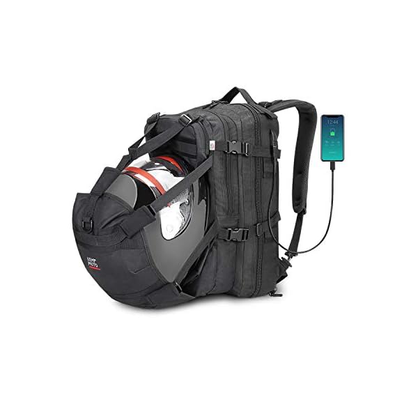 KEMIMOTO-Motorcycle-Helmet-Backpack-Bag-for-Men-with-USB-Charging-Port-Waterproof-Rechargeable-Large-Capacity-Riding-Backpack-37L KEMIMOTO Motorcycle Helmet Backpack Bag for Men with USB Charging Port, Waterproof, Rechargeable Large Capacity Riding Backpack, 37L