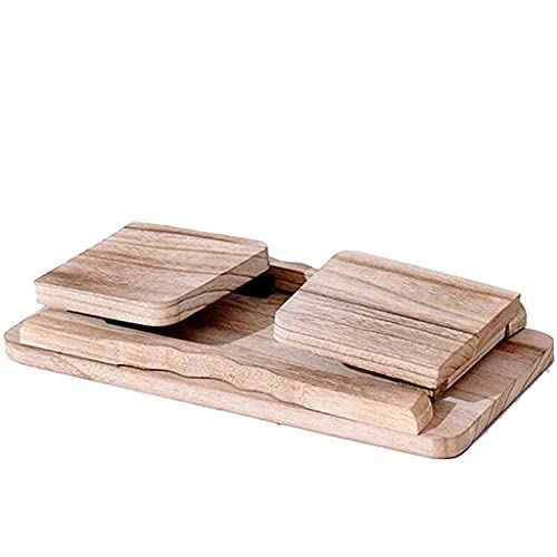 Benches Banc de Méditation Pliable, Tabouret de Yoga Simple, Tabouret À Genoux Parfait, Banc de Yoga Ergonomique en Bois Massif – Image 4