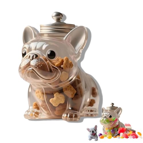 Vaso per caramelle a tema Bulldog Francese, vaso per snack a tema Bassotto per biscotti e caramelle, vaso per premi per animali domestici, per biscotti, caramelle, cialde di caffè, regalo per gli