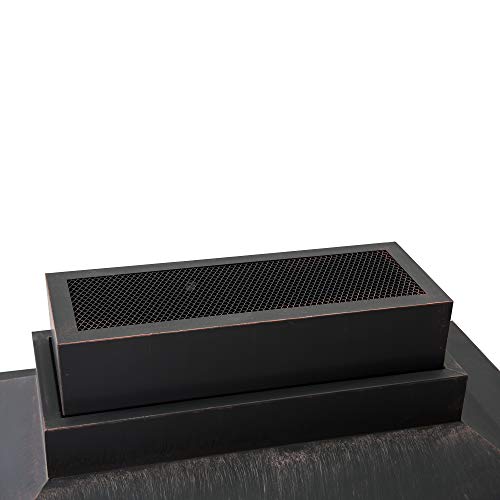 Sunjoy A304001100 Gwendolyn Wood Burning Fireplace, Black - Thumbnail 4