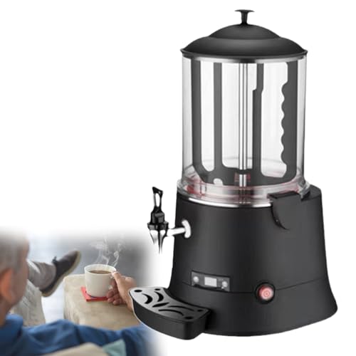 GESAIDES Máquina Comercial para Hacer Chocolate Caliente, Máquina Mezcladora para Calentar Chocolate de 10 l, Dispensador de Chocolate Caliente, para Calentar Chocolate, Café, Jugo, Leche
