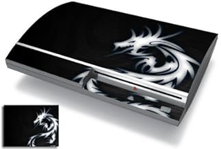 Bundle Monster Vinyl Skins For Sony Playstation PS3 Game Console - Cover Faceplate Protector Sticker Art Decal Accessory - Blue Dragon