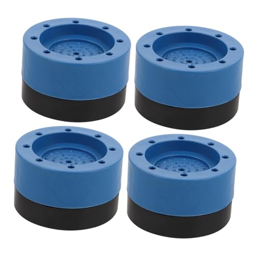 AUTSUPPL Mechanical Vibration Damping Pads 4pcs Washing Machine Lift Pad Non-Slip Floor-Friendly for Washer Stability Blue