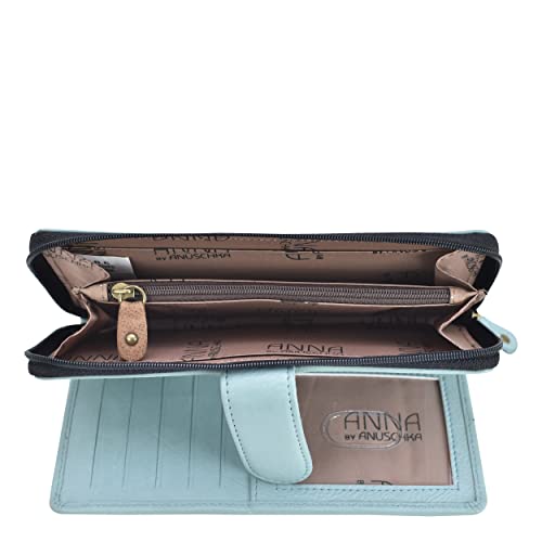 Anna by Anuschka Women's Hand Painted Leather Two Fold Wallet-Cuddly Koala4