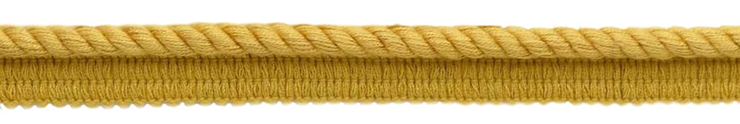 Corde torsadée avec rebord 0,5 cm laiton doré D05 galon de 7m pour rideau