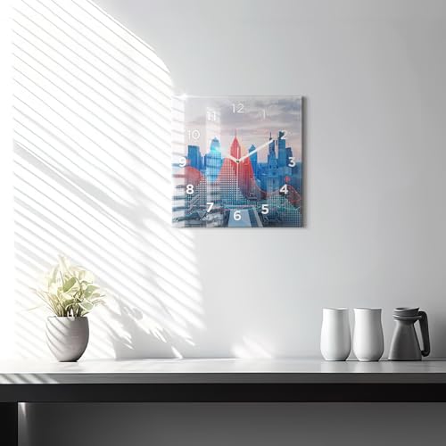 Horloge carrée moderne de qualité supérieure avec mécanisme silencieux Wallfluent - 3