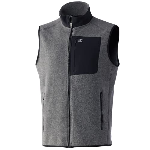 Veste en polaire recyclée HUK Waypoint pour homme confortable