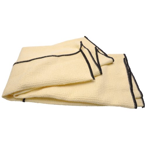 Eurow Huge Microfiber Waffle Weave Drying Towel For Car Detailing — Automotive And Glass Cleaning (Large 26 X 36 Inches, 6.5 Sq. Feet, Yellow) #TOP4
