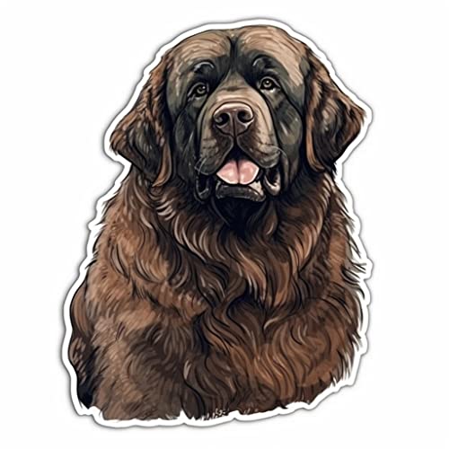 Image of Yoonek Graphics Newfoundland Dog Vinyl Decal Sticker for Car, Laptop, Tumbler, More. #009869-6