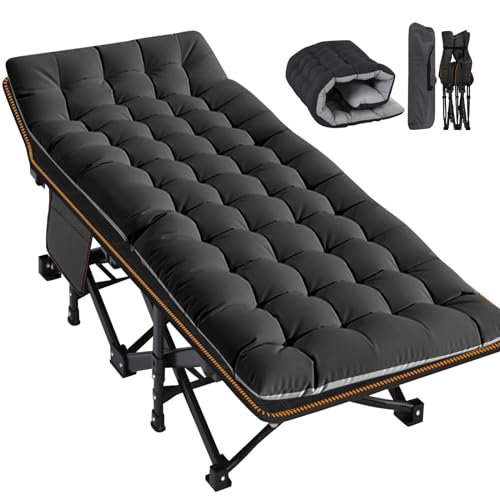 Meulbaty Übergroßes Klappbett mit Matratze – 46 cm breit, 400 kg Heavy Duty Stahlrahmen und...