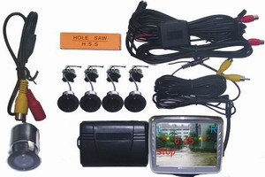 ICT Kit retromarcia Monitor 3,5 e sensori di parcheggio con Telecamera con LCD Countdown View CRS-9353