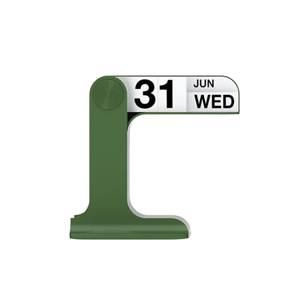 Flip Perpetual Calendar, Desk Calendar Desktop Decoration Daily Office Home Decor Desk Ornament For Shop,Office Desktop,Home Decorations (Green)