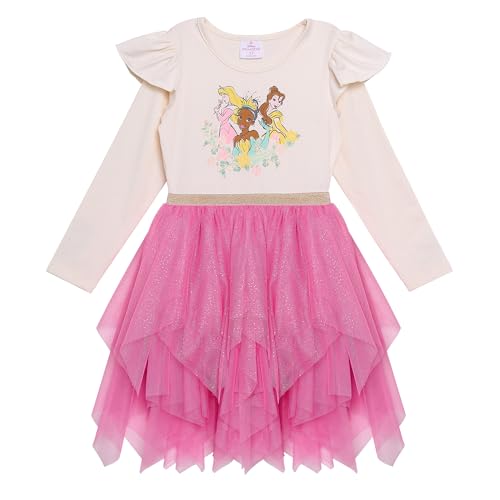 Robe tutu Disney pour fille avec Cendrillon Elsa et Belle en tulle bleu