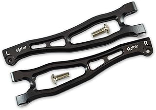 Arrma 1:8 KRATON 6S / Outcast 6S / Notorious 6S / KRATON 6S V5 / Notorious 6S V5 Upgrade Parts Aluminum Front Upper Arms - 1Pr Set Black