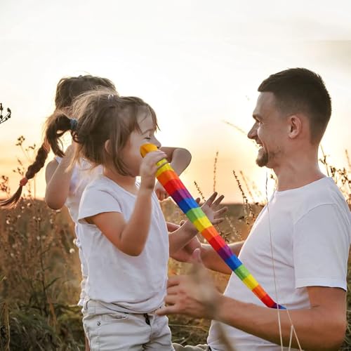 yeemeen Schweifball Kinder, 4Pcs Kometenball, Ball Regenbogen Schweif, Catch Tail Ball Sicher für den Außen- und Innenbereich, Geschicklichkeitsspiel für Kinder, Fangen und Werfen