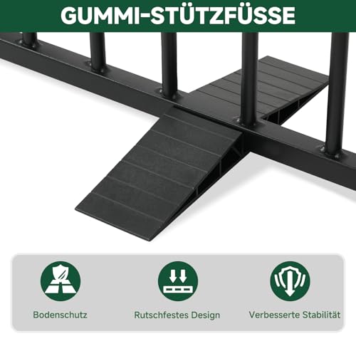 Snagle Paw Vollmetall Freistehend Absperrgitter,für den Innenbereich Hundegitter mit Bodenschonenden Stützfüßen,Treppengitter für Hund 102x61cm(BxH) Faltbares Schutzgitter für Treppen,Flure und Türen