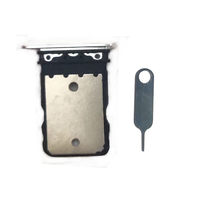 SIM Card Slot Tray Bracket Micro SD Adapter Container Replacement for Google Pixel 6 pro (Silver)