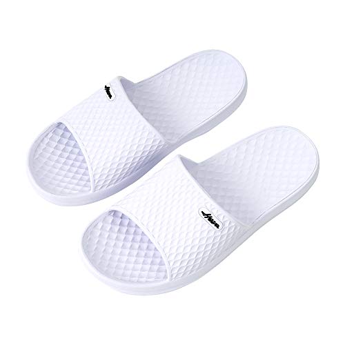 Image of FUNKYMONKEY Men's Shower Slides - Non Slip Quick Drying Sandals for Men - Lightweight Pool Beach Bathroom Slippers Indoor Outdoor