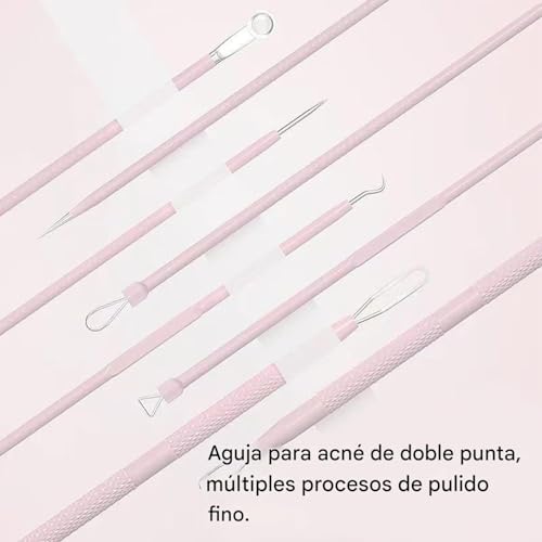 Extractor de Granos - Juego De Utensilios Faciales Para Eliminar Imperfecciones | Eliminador Preciso de Imperfecciones, Productos de Limpieza Profunda para Hombres, Mujeres, Maquilladores y Uso en Cas - imagen 5