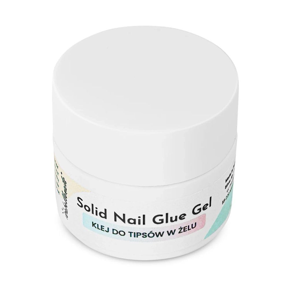 Solid Nail Glue Gel 4,5 g – przezroczysty klej żelowy do tipsów, dekoracji paznokci i wzorów 3D – mocne trzymanie, łatwe zastosowanie i utwardzanie UV/LED – do profesjonalnego manicure i "zrób to sam"