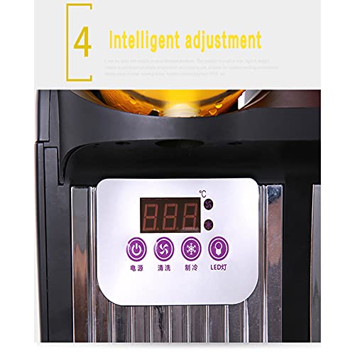 RSTJ-Sjef Home Doppeltank Smoothie Slushy Maschine, 300W 5L Margarita Maschine Mini Slush Frozen Drink Maker Für… – Bild 7