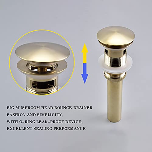 Bouchon canalisation évier qui fuit : solution laiton or brossé