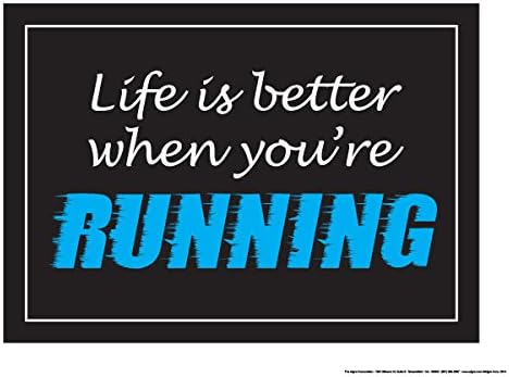 Life is Better When Your Running 18" X 24" Poster