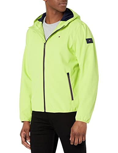 Image of Tommy Hilfiger Men's Lightweight Water Resistant Breathable Hooded Performance Softshell Jacket