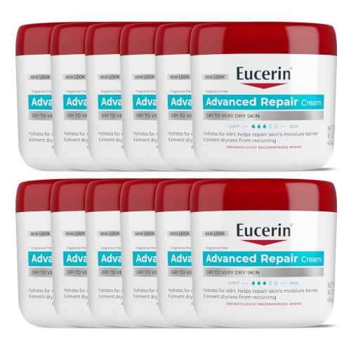 Eucerin Advanced Repair Body Cream, Fragrance Free, Value Pack, 2 x 16 OZ
