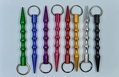 High Security Standard - Kubotan Tactical Pen - Glasbrecher - Schlüsselanhänger - Stift zur Selbstverteidigung - Rosa Cover