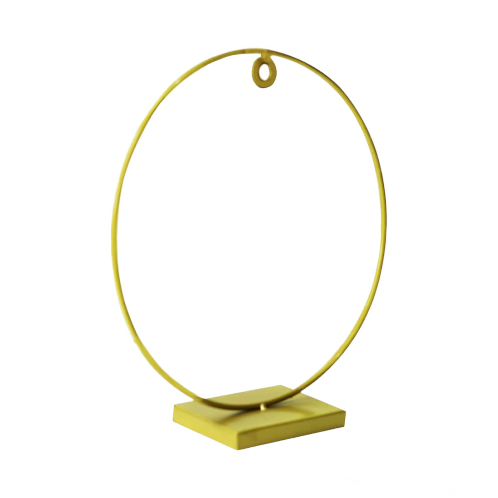 Gold Metal Round Backdrop Stand for Pooja Decoration | Multi-Use Backdrop for Pooja/Resin Decoration Stand/Wall Clock/Photo Frame Display/Wall clock/Home décor - 10 Inch Stand-image-5