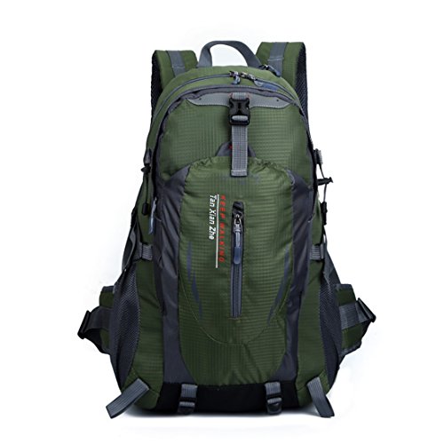 LJ Sport Unisexe extérieur Sac à dos Sac à dos de randonnée pour alpinisme Camping Cyclisme, vert militaire