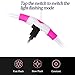 Coolzon LED Leuchthalsband Hundehalsband Aufladbar, Wasserdicht Halsband Hund 3 Modi, Leuchtband Hund Halsband Längenverstellbareres Super Helle Kalsband Katze und Hunde Klein Groß Mittel, Rosa