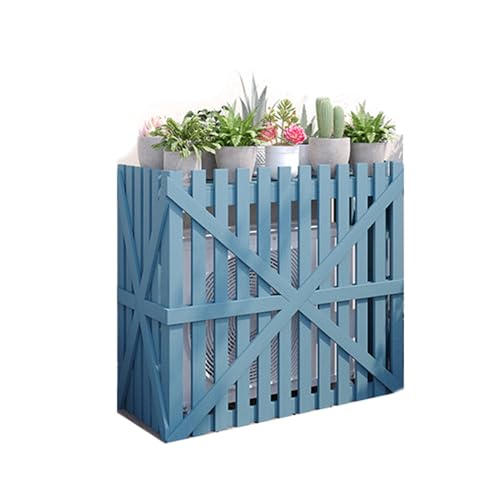 Genérico Expositor De Aire Acondicionado, Unidad De Aire Acondicionado Exterior Con Forma De Flor, Marco Exterior Con Persianas, For Jardín, Patio Y Balcón.(Color3,105x50x95cm)