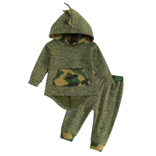 Baby Boy Clothes Toddlers Dinosaur Outfits Infant Long Sleeve Hoodies + Pants Sets 2Pcs Clothing 6M-4Y