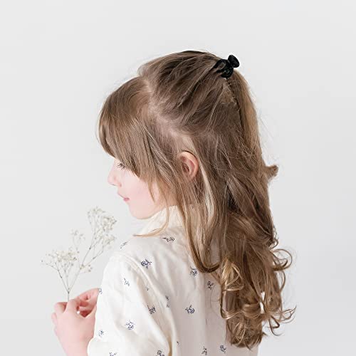 Dimuge 12 Pack Extra Strong Grip Small Claw Clips Great For Women And Girls Fixed High Ponytail, Half Pony, Butterfly Hair Clips, Pumpkin Small Hair Clips, Black/Brown Cute Hair Accessories. #TOP3