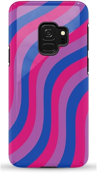 Casely Galaxy S9 Case | Houndstooth | High Contrast Design | Essential Slim Dual-Layer Protective Design