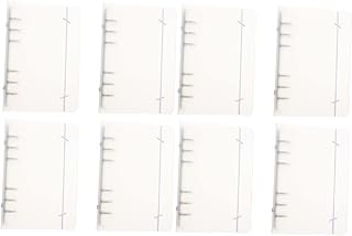 VILLCASE 8 Peças Capa Protetora Protetor De Fichário Transparente Fichário De Scrapbook Transparente Fichário De Caderno Fichário Fichário Diário Fichário Planejador Capa Fichário A5