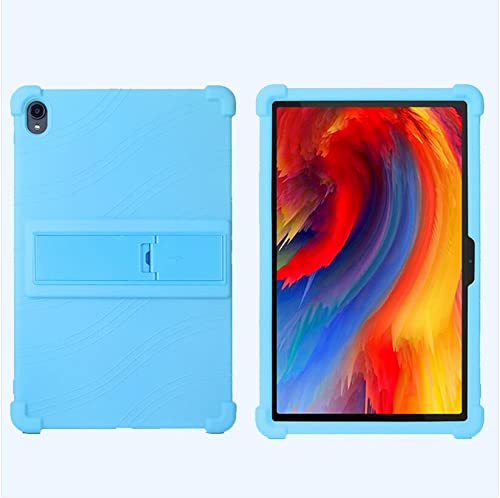YHFZR Funda para Nokia T20, Silicón Ligera Carcasa Antideslizante con Soporte para los niños para Nokia T20 10,4 Pulgada, Azul