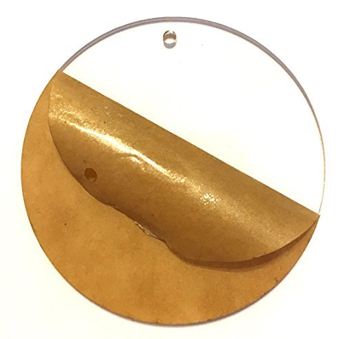 Clear Acrylic Discs by The Chunky Hunk - Set of 25 - Allows You to Make The Highest Quality Keychains or Jewelry (2 inch)