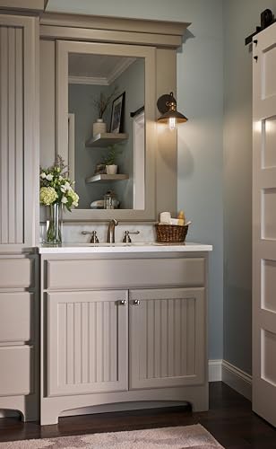 Image of Kichler Clyde 1 Light Bathroom Vanity in a Beautful Olde Bronze Finish, for Bathrooms, (7.25 inch H x 7.5 inch W x 8.25 inch Ext.), 45943OZ