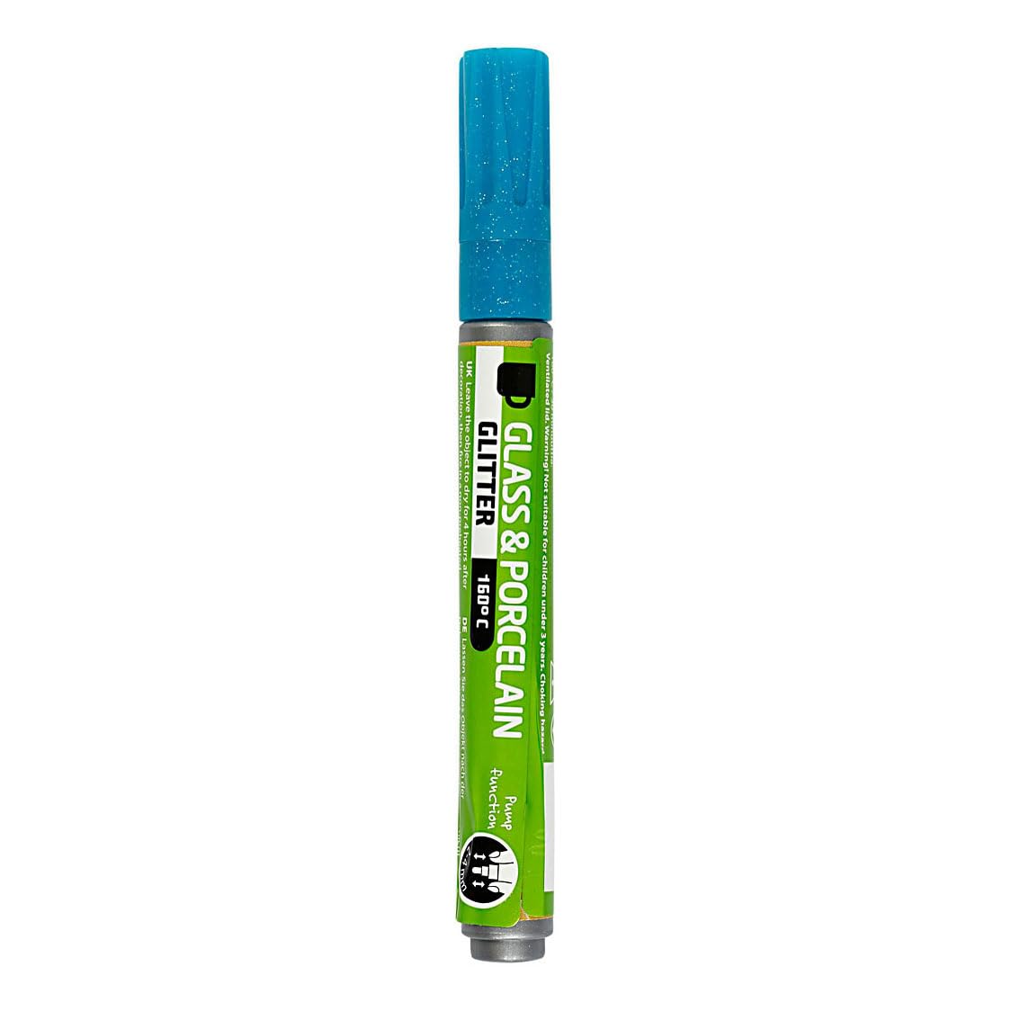 Creativ Company 1-Piece Glass and Porcelain Markers, Turquoise