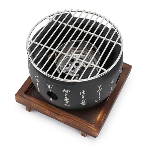 Parrilla Japonesa portátil redonda, carbón, tamaño S miniatura 1