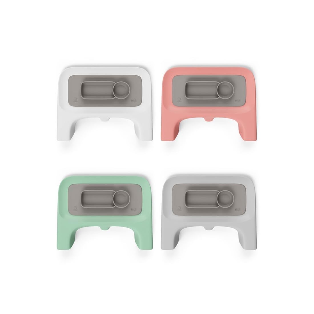Tapete ezpz de Stokke para la Bandeja Steps - Gris Suave - Facilita Las Comidas - Duradero, práctico, Puede IR en el microondas y en el lavavajillas - 100% Silicona