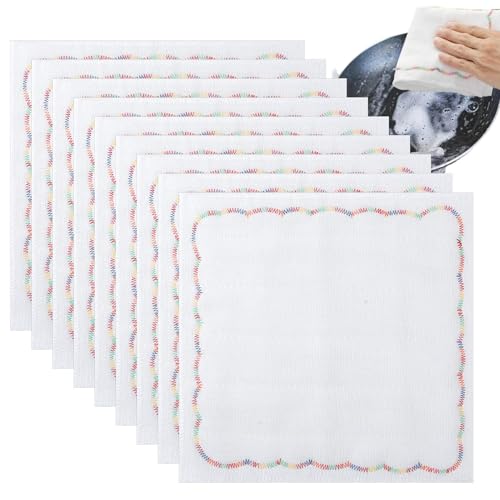 Trapo de limpieza de alambre para lavar platos, trapos de limpieza de cocina, paño de microfibra para platos, paños de cocina y paños de cocina, multifuncional, absorbente, paño antiarañazos para